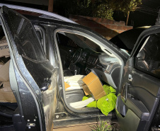 Ação do Esquadrão Antibombas: PMPR acha 237 kg de explosivos em carro em Campo Mourão