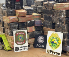 Operação da PMPR, PCPR e PF apreende carga de maconha avaliada em R$ 5,1 milhões