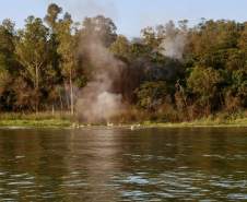 Ação integrada desativa porto clandestino usado para o tráfico na fronteira com o Paraguai