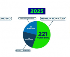 O Paraná registrou uma expressiva queda nos crimes contra a vida no 1º semestre de 2025, em comparação com o mesmo período do ano passado. Os dados foram divulgados nesta quinta-feira (31) pela Secretaria da Segurança Pública, com base em informações do Centro de Análise, Planejamento e Estatística da Secretaria da Segurança Pública (Cape/Sesp).
