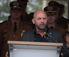 Autoridades do Estado recebem honrarias da Polícia Militar do Paraná