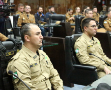 Sessão Solene na Assembleia Legislativa do Paraná celebra 171 anos da PMPR com homenagem a policiais militares