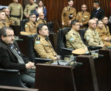 Sessão Solene na Assembleia Legislativa do Paraná celebra 171 anos da PMPR com homenagem a policiais militares