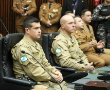 Sessão Solene na Assembleia Legislativa do Paraná celebra 171 anos da PMPR com homenagem a policiais militares