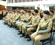 Sessão Solene na Assembleia Legislativa do Paraná celebra 171 anos da PMPR com homenagem a policiais militares