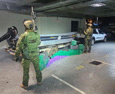 PMPR apreende 155 kg de maconha e prende jovem em Mercedes, no oeste do Estado