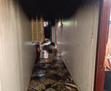 Incêndio em prédio no centro de Curitiba