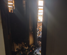 Incêndio em prédio no centro de Curitiba