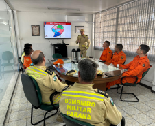 Corpo de Bombeiros do Paraná recebe visita técnica de comitiva de bombeiros do Mato Grosso do Sul