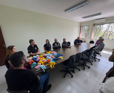 Pessoas privadas de liberdade fazem polvinhos de crochê para crianças atendidas pelo Samu
