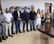  Secretário Hudson com o prefeito de Sarandi Carlos de Paula