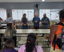 Polícia Penal do Paraná entrega mais de meia tonelada de alimentos ao Provopar por meio do Projeto Alimentando Vidas