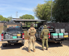 PMPR apreende maconha, cigarros contrabandeados e mercadorias ilegais em ações de fronteira