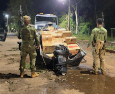 PMPR apreende maconha, cigarros contrabandeados e mercadorias ilegais em ações de fronteira