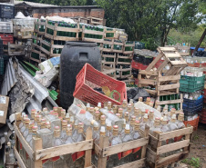 PCPR destrói 300 mil garrafas em operação contra bebidas irregulares em Curitiba e RMC