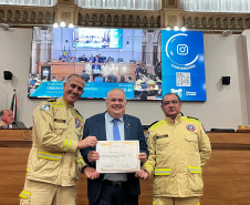Corpo de Bombeiros Militar do Paraná é homenageado na Câmara Municipal de Curitiba pelos 113 anos de história