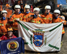 Equipe do 10º BBM, de Francisco Beltrão, também representou o CBMPR no desafio.