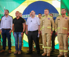 Corpo de Bombeiros de Laranjeiras do Sul recebe obras de infraestrutura e novas câmeras de monitoramento