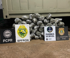 Em ações distintas, PMPR apreende cerca de 343 quilos de maconha na região Fronteira
