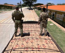 PMPR e PF apreendem mercadorias contrabandeadas e causam prejuízo milionário na fronteira