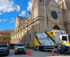 PMPR reforça policiamento em Curitiba com plataforma de observação elevada