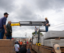 Após tornado, 70% dos imóveis de Rio Bonito do Iguaçu já receberam cobertura