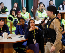 SESP leva Programa Mulher Segura a funcionários da Klabin com foco no combate à violência doméstica