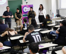 Mulher Segura: policiais realizam palestra para alunos de Direito em Ponta Grossa