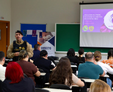 Mulher Segura: policiais realizam palestra para alunos de Direito em Ponta Grossa