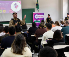 Mulher Segura: policiais realizam palestra para alunos de Direito em Ponta Grossa