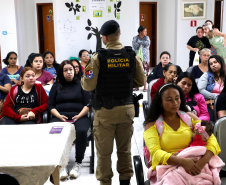SESP apresenta ações do Programa Mulher Segura em palestra no CRAS de Carambeí