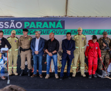 Governo do Paraná reforça estrutura do Corpo de Bombeiros em Guarapuava e Pitanga com novas viaturas