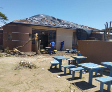 Paraná coloca presos para reconstruir escolas e Apae de Rio Bonito do Iguaçu