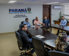 Polícia Científica do Paraná apresenta panorama do efetivo, investimentos e entregas em reunião com o secretário de segurança