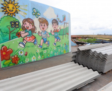 Presos fazem primeiras entregas na recuperação de escolas e creches em Rio Bonito do Iguaçu