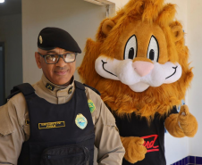 PMPR realiza brincadeiras e pintura de rosto em escolas de Rio Bonito do Iguaçu