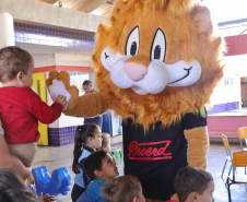 PMPR realiza brincadeiras e pintura de rosto em escolas de Rio Bonito do Iguaçu