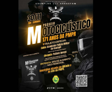 A Polícia Militar do Paraná (PMPR) realizará um passeio motociclístico no domingo (30) como parte do calendário de ações comemorativas pelos 171 anos da instituição.
