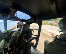 PCPR faz voos de polícia judiciária no Litoral do Estado durante o Verão Maior Paraná