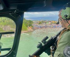 PCPR faz voos de polícia judiciária no Litoral do Estado durante o Verão Maior Paraná