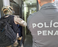 Unidades prisionais do Paraná são vistoriadas durante a 9ª fase da Operação Mute, realizada em todo o país