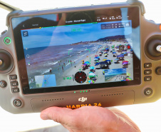 Verão Maior Paraná: Drones reforçam ações do Corpo de Bombeiros na prevenção, orientação e buscas