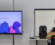 Patrulha Maria da Penha realiza palestra em Morretes e fortalece rede de proteção