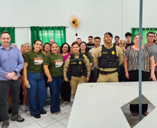 Patrulha Maria da Penha realiza palestra em Morretes e fortalece rede de proteção