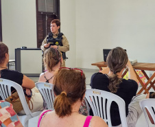 Em Guaratuba, palestra do Mulher Segura Paraná destaca prevenção ao feminicídio