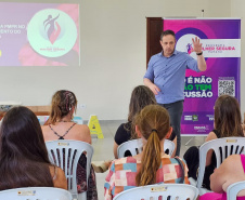 Em Guaratuba, palestra do Mulher Segura Paraná destaca prevenção ao feminicídio