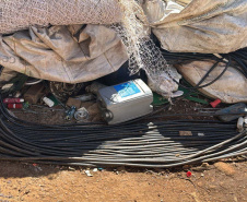 PCPR e PMPR fazem operação para desarticular grupos receptadores de fios de cobre