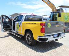 Veículos de grande porte reforçam atuação da Patrulha Costeira da PMPR no Litoral