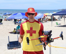 Com drones de alta tecnologia, bombeiros reforçam prevenção a afogamentos