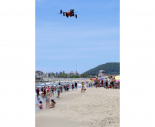 Com drones de alta tecnologia, bombeiros reforçam prevenção a afogamentos